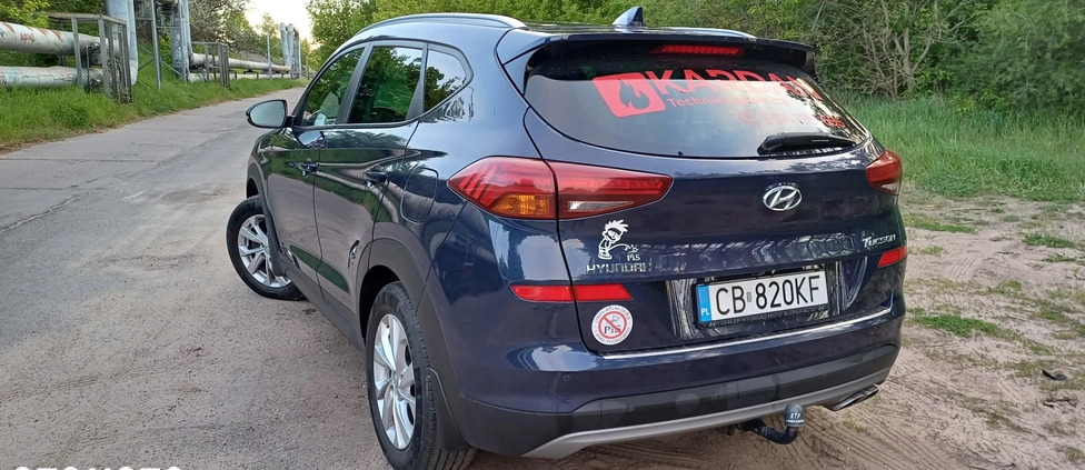 Hyundai Tucson cena 94300 przebieg: 138000, rok produkcji 2019 z Bydgoszcz małe 154